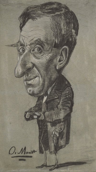 Caricature of a Man with a Snuff Box by Claude Monet