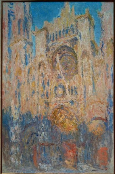 Rouen Cathedral. Sun Effect, End of Day by Claude Monet