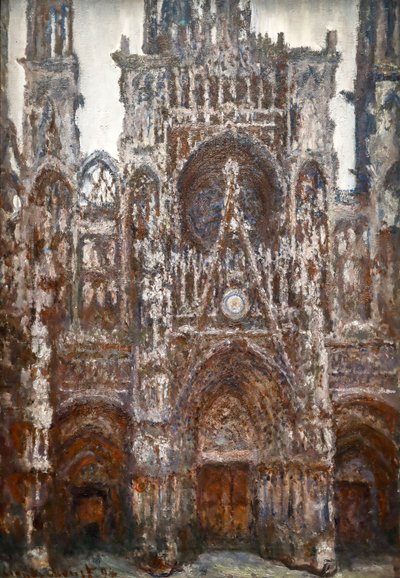 Cathedral of Rouen, Portal View, Brown Harmony by Claude Monet