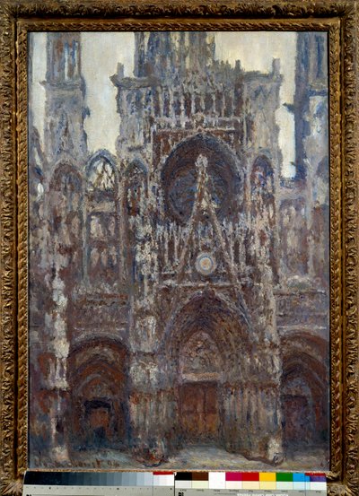 Rouen Cathedral, the Portal, Harmony in Brown by Claude Monet