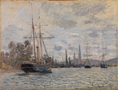 The Seine at Rouen by Claude Monet