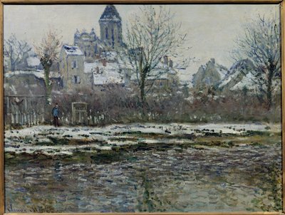 Effect of Snow in Vetheuil by Claude Monet