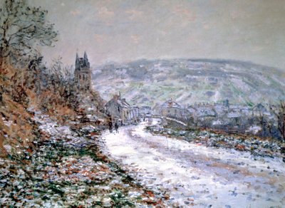Entrance to the Village of Vetheuil in Winter, 1880 by Claude Monet