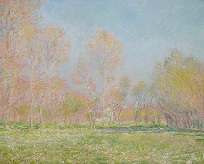 Spring in Giverny. 1890 by Claude Monet