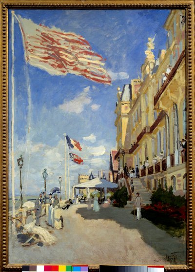 Hotel des Roches Noires in Trouville by Claude Monet
