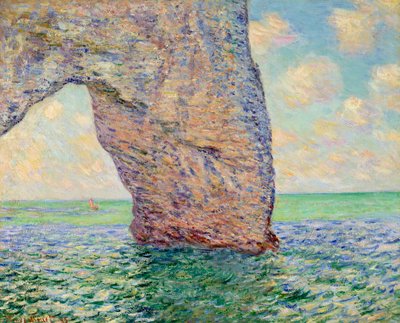 The cliff at Etretat (La Manneporte) - Painting by Claude Monet (1840-1926) by Claude Monet