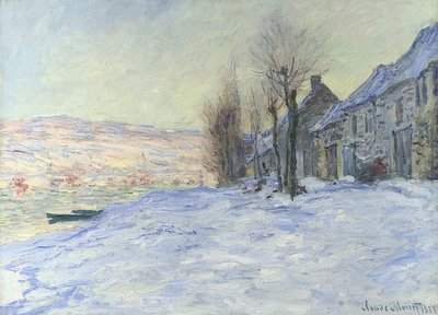 Lavacourt under Snow. Circa 1878-81 by Claude Monet