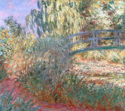 The Water Lily Pond and Path by the Water by Claude Monet