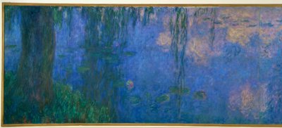 The Water Lily Pond with Willows, Morning with Willows by Claude Monet