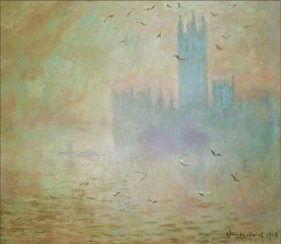 The Parliament, The Seagulls by Claude Monet