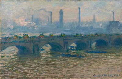 Waterloo Bridge, Grey Weather by Claude Monet