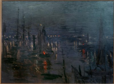 The Port of Le Havre, Night Effect by Claude Monet