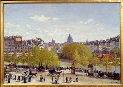 Le Quai du Louvre in Paris in 1867 by Claude Monet
