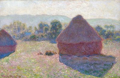 Haystacks, Midday by Claude Monet