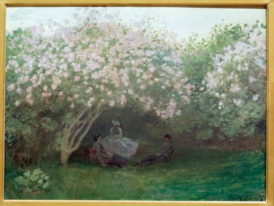 Lilac, Grey Weather (or The Rest Under the Lilac) by Claude Monet