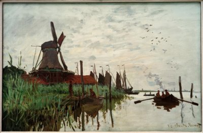 Windmill at Zaandam by Claude Monet