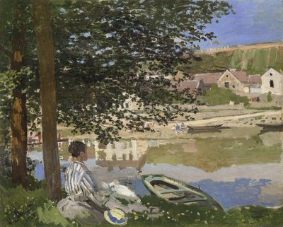 On the Bank of the Seine, Bennecourt by Claude Monet