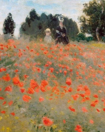 Poppies, Surroundings of Argenteuil (detail) by Claude Monet