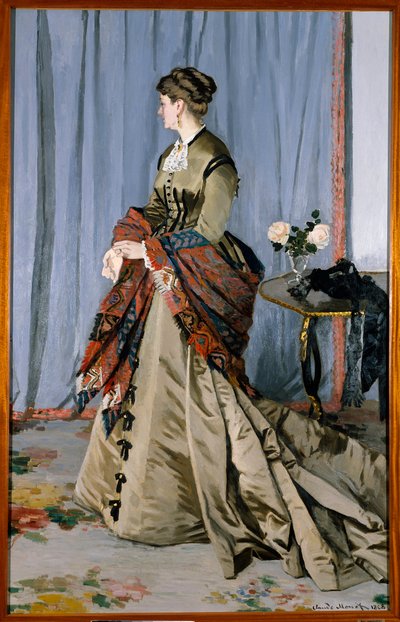 Full-Length Portrait of Madame Louis Joachim Gaudibert by Claude Monet