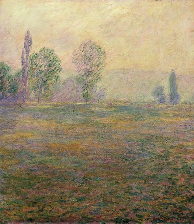 Meadow at Giverny. by Claude Monet