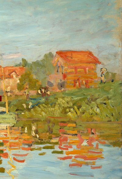 Regattas at Argenteuil (detail). Painting by Claude Monet. Paris, Musee d
