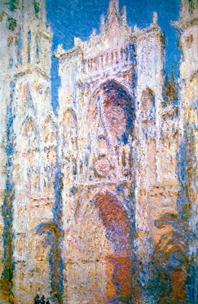 Rouen Cathedral, Harmony in Blue and Gold by Claude Monet