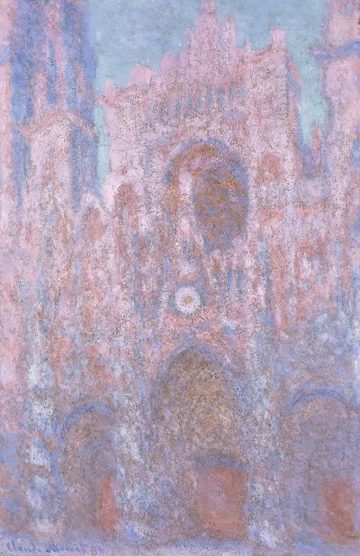Rouen Cathedral in the Setting Sun (Symphony in Grey and Black) by Claude Monet