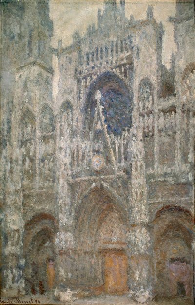 Rouen Cathedral, the Portal, Grey Time, Grey Harmony by Claude Monet