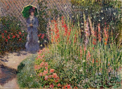 Rounded Flower Bed by Claude Monet