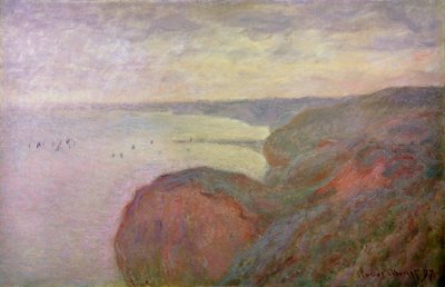 Steep Cliffs near Dieppe by Claude Monet