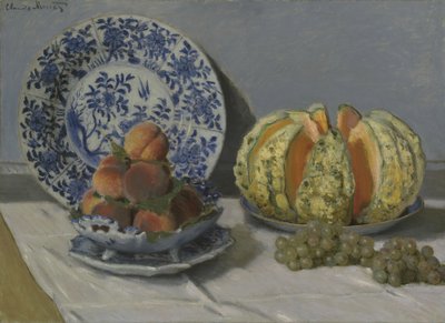 Still-Life with Melon by Claude Monet