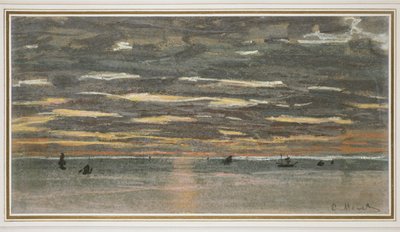 Sunset at Sea by Claude Monet