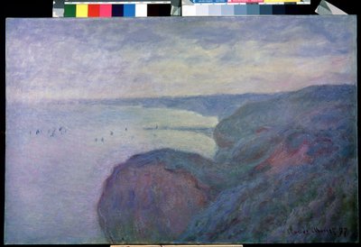 On the Cliff Near Dieppe by Claude Monet
