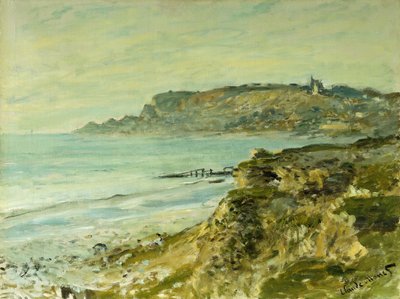 The Cliffs at Sainte-Adresse by Claude Monet