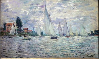 The Boats. Regattas at Argenteuil by Claude Monet