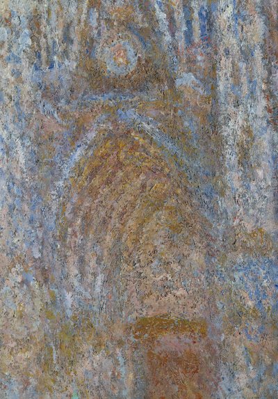 The Cathedral of Rouen, the Portal Sun Morning, Blue Harmony (detail) by Claude Monet