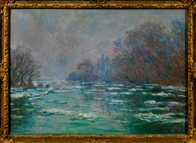The debate near Vetheuil by Claude Monet, circa 1880 by Claude Monet
