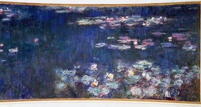 The Water Lilies, Green Reflections Diptych Right by Claude Monet (1840-1926) 1914-1926 Paris, Orangerie Museum by Claude Monet