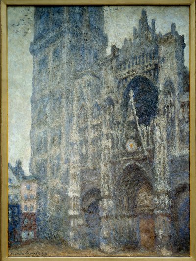 The Portal of the Cathedral of Rouen; Grey Weather by Claude Monet