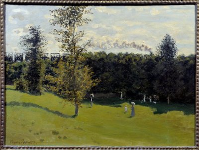 Train in the Countryside by Claude Monet