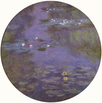 Water Lily Roundel by Claude Monet