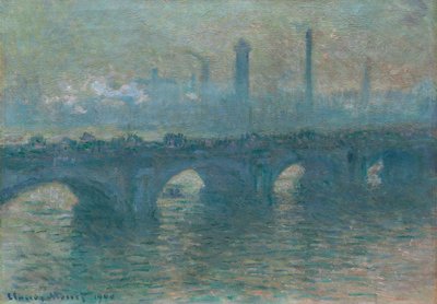 Waterloo Bridge, Gray Weather by Claude Monet