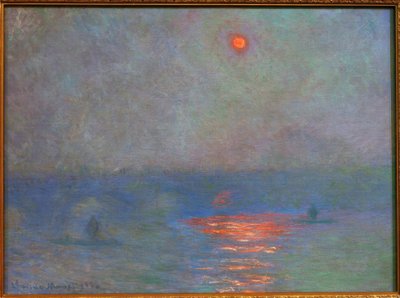 Waterloo Bridge, Sun in the Fog by Claude Monet