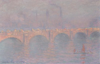 Waterloo Bridge, Soleil Voilé by Claude Monet