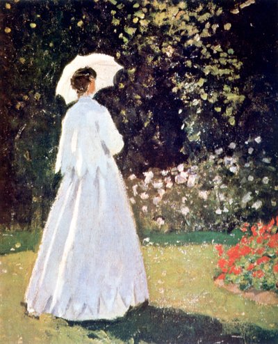 Woman in the Garden, Sainte Adresse (detail) by Claude Monet