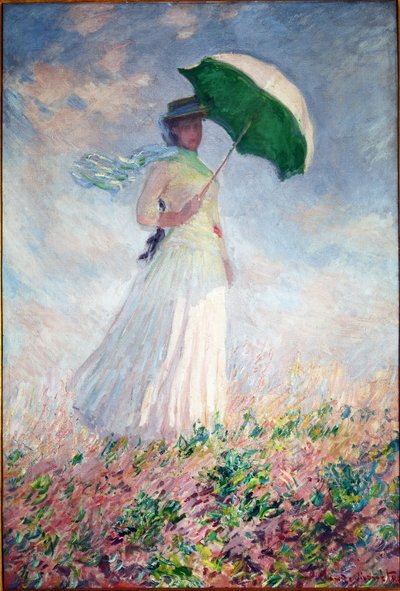 Woman with a Parasol Turned to the Right by Claude Monet