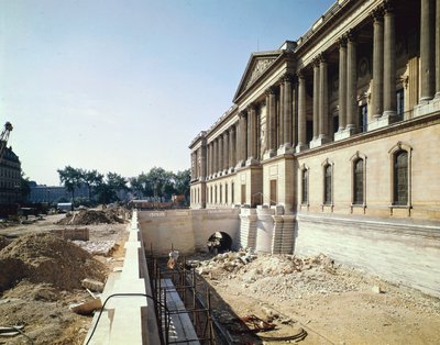The Colonnade of the Louvre Photographed During Restoration, 8th September 1966 by Claude Perrault