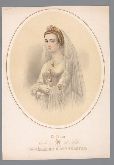 Portrait of Eugénie, Empress of France (Eugénie, Countess of Théba. Empress of the French) by Claude Régnier