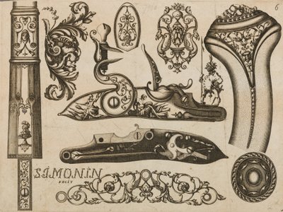 Engraving of Firearms Ornament by Claude Simonin