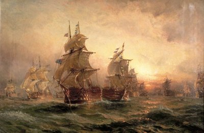 The Evening of Trafalgar by Claude T. Stanfield Moore